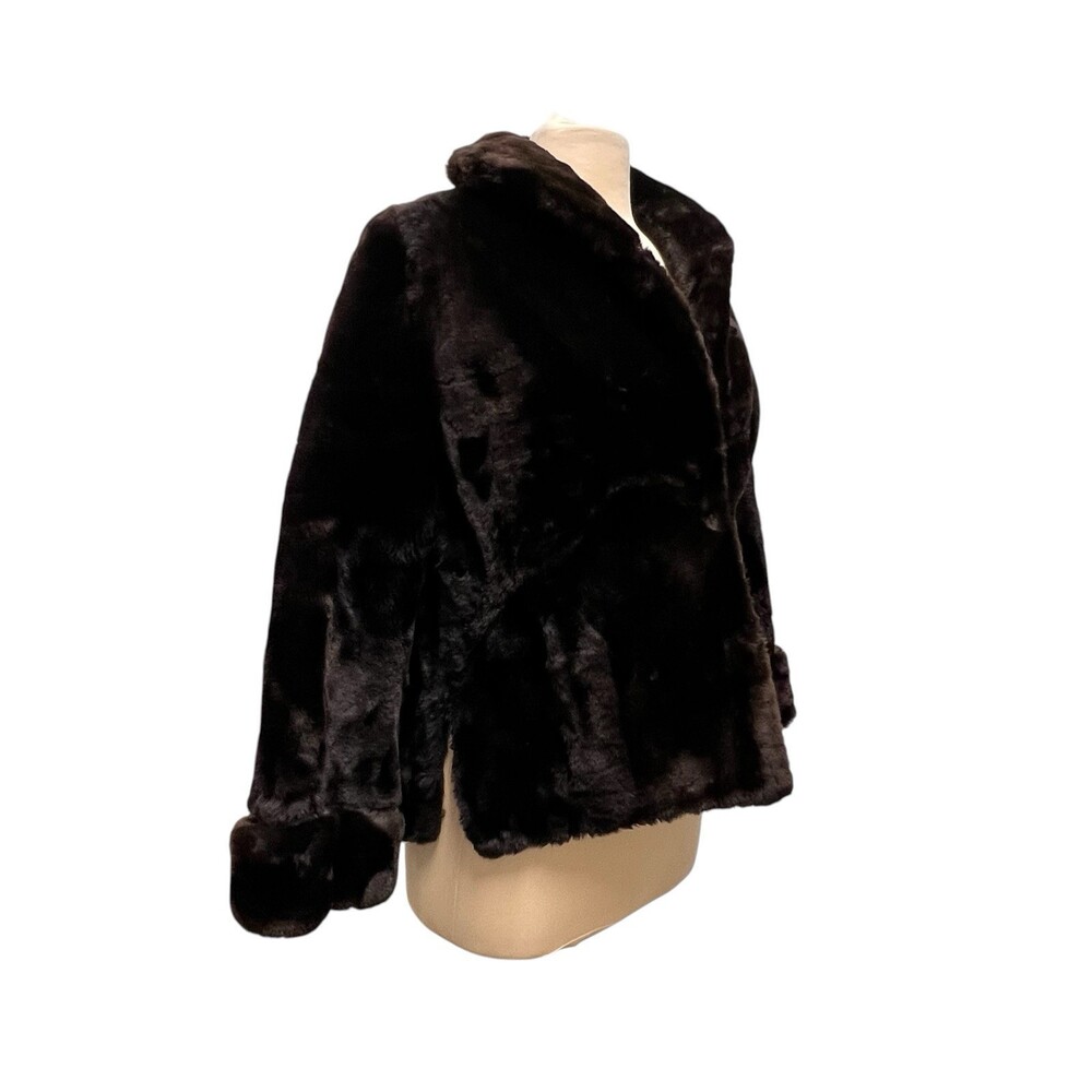 Vintage 50's Fur Coat Master Furriers Duluth Dark Brown Fits Size Small 6 Jacket - Picture 9 of 16